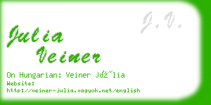 julia veiner business card